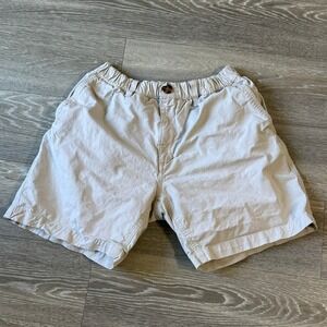 Chubbies 7" Khaki Shorts Medium Elastic Waist Preppy Casual